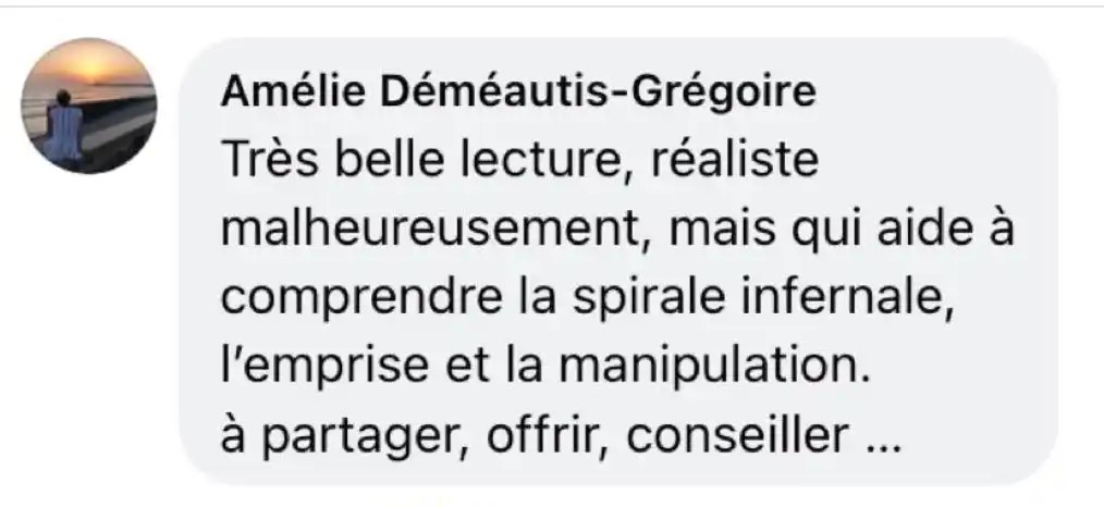 Avis sur le roman sur les violences conjugales Bats-toi d’Hervé Gransart : « Lecture réaliste sur l’emprise et la manipulation, à partager, offrir, conseiller » — Amélie Déméautis-Grégoire.